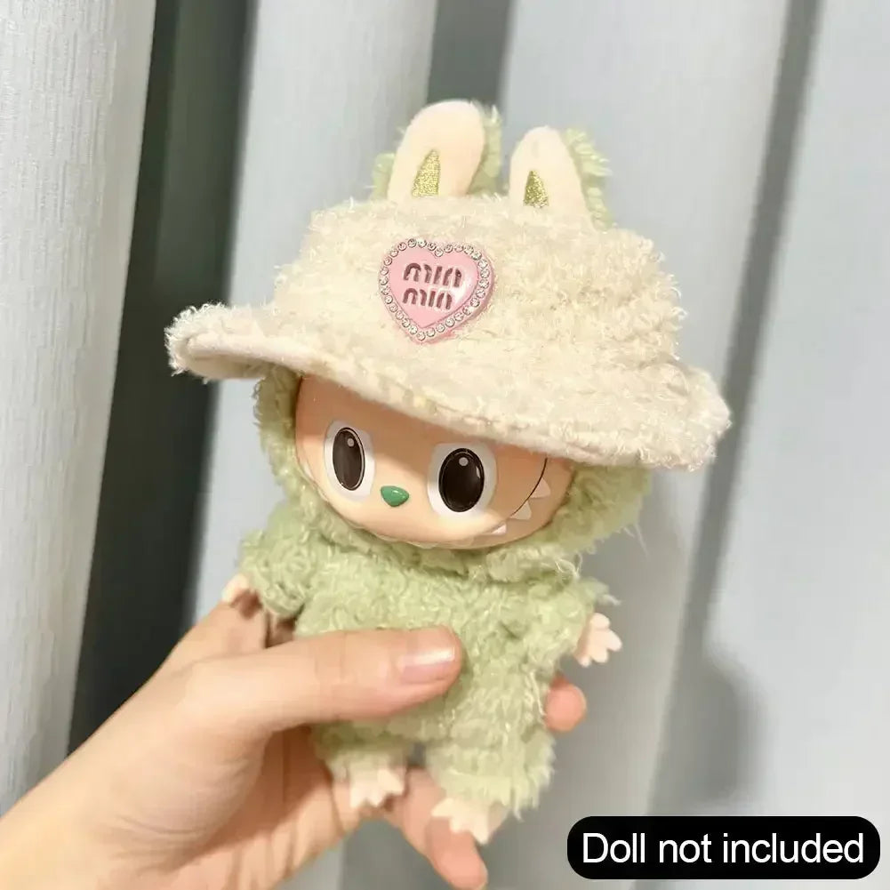 Labubu Doll Clothes Fashion Sweater Outfit Accessories Sitting